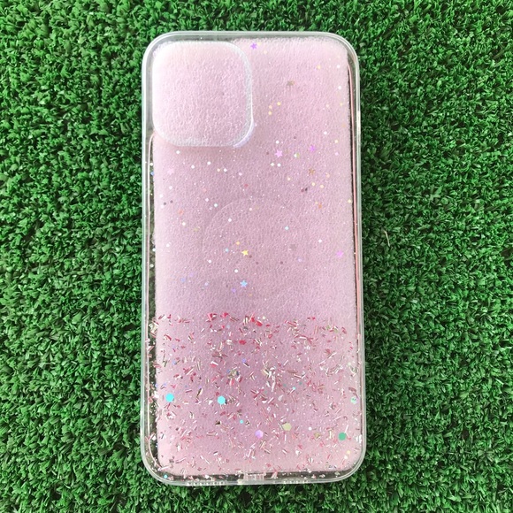 iPhone 12 pro max glitter pink clear - Picture 6 of 7